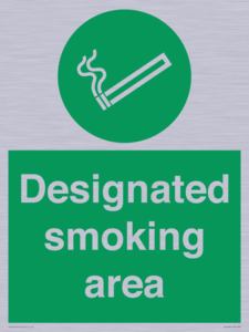 Designated smoking area